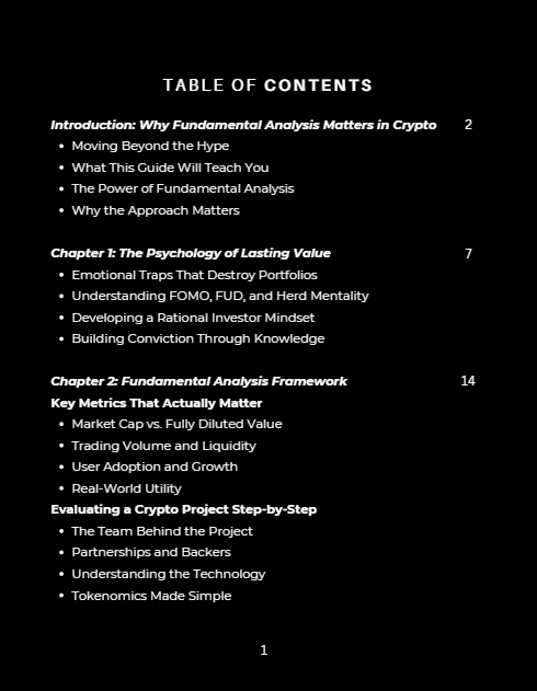Table of contents preview